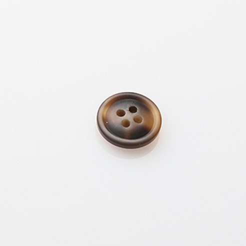 HR빅버튼 호동 무광 단추 15mm, 브라운, 4개입