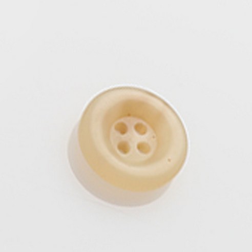 HR빅버튼 어게인 무광 단추 18mm, 연베이지, 12개입