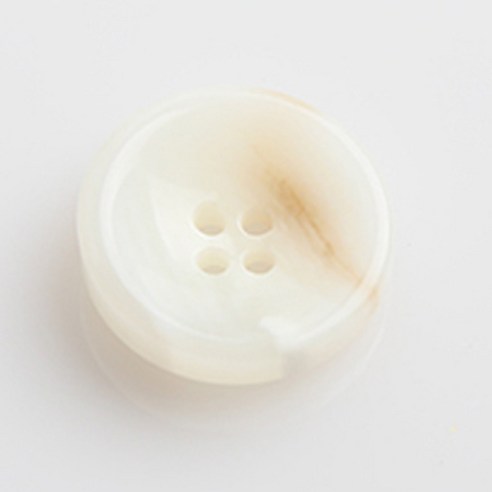 HR빅버튼 웰빙 단추 25mm, 화이트, 12개입