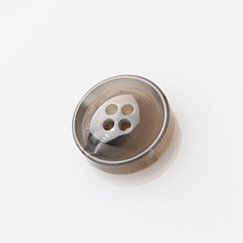 HR빅버튼 볼드 단추 21mm, 그레이, 12개입