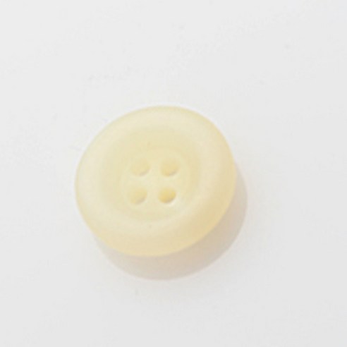 HR빅버튼 어게인 무광 단추 18mm, 아이보리, 4개입