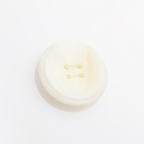 HR빅버튼 네로 단추 25mm, 화이트, 12개입