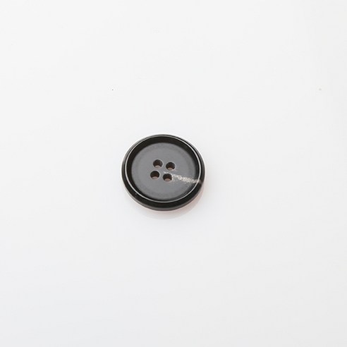 HR빅버튼 멜버른 유광 단추 23mm, 블랙, 8개입