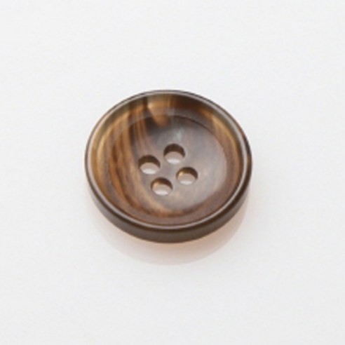 HR빅버튼 엠비오 단추 15mm, 브라운, 12개입