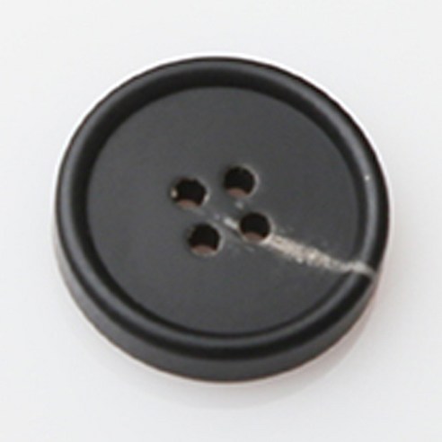 HR빅버튼 메시아 무광 단추 지름 23mm, 블랙, 4개입