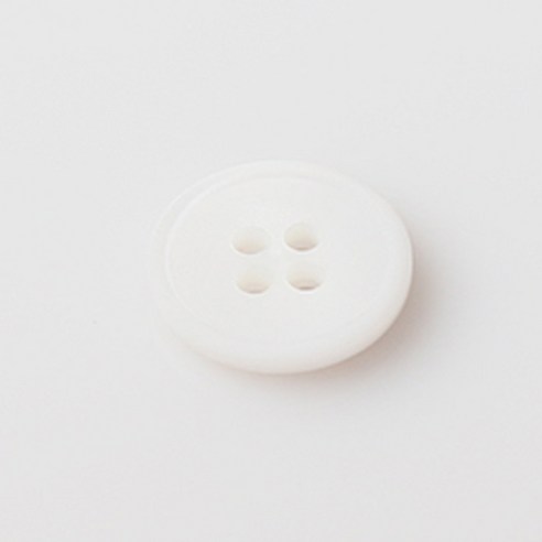 HR빅버튼 오가닉 단추 15mm, 화이트, 4개입