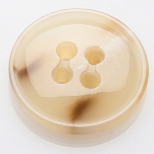 HR빅버튼 란찌 단추 23mm, 연베이지, 8개입