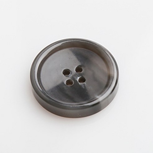 HR빅버튼 썸데이유광 단추 30mm, 그레이, 12개입