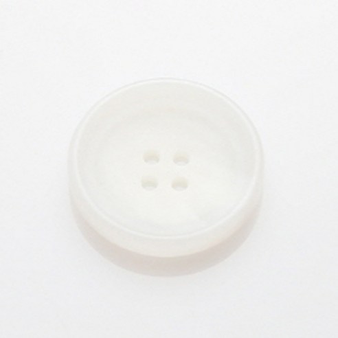 HR빅버튼 엠비오 단추 21mm, 화이트, 8개입