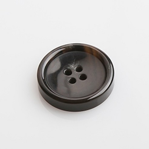 HR빅버튼 썸데이유광 단추 23mm, 다크브라운, 4개입