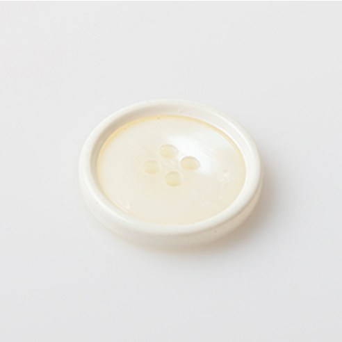 HR빅버튼 올랜도 단추 15mm, 화이트, 4개입