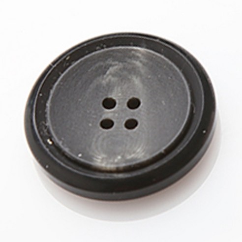 HR빅버튼 도시바 단추 25mm, 블랙, 4개입