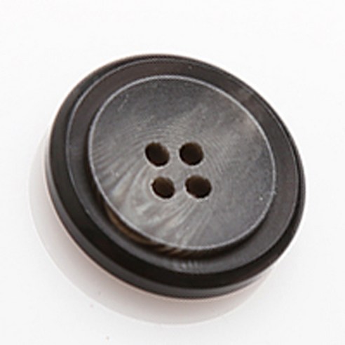 HR빅버튼 도시바 단추 21mm, 블랙, 4개입