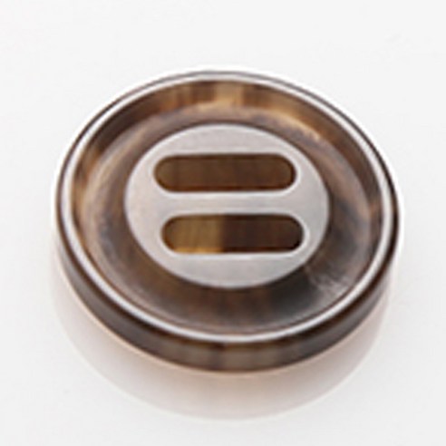 HR빅버튼 람보 단추 18mm, 브라운, 8개입