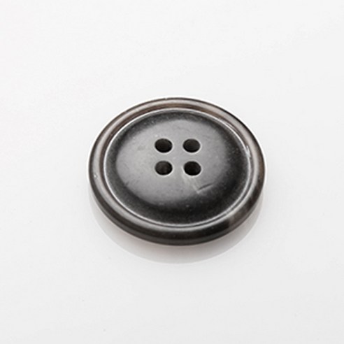 HR빅버튼 어라운드 단추 25mm, 블랙, 12개입