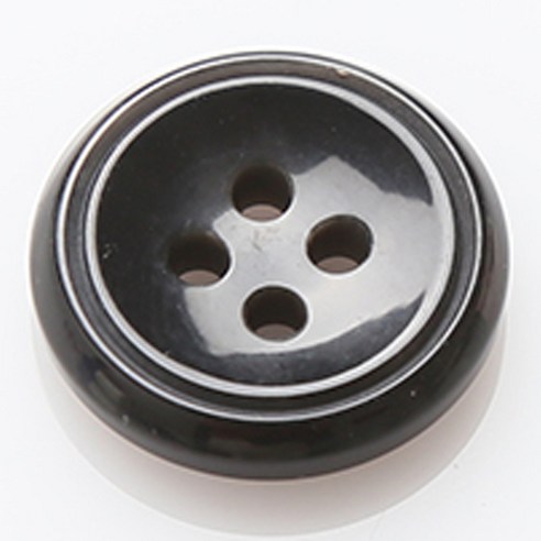 HR빅버튼 팩토리 단추 23mm, 블랙, 12개입