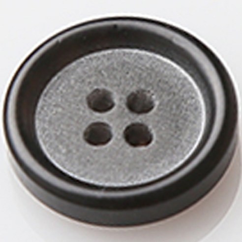 HR빅버튼 봄베이 단추 지름 18mm, 블랙, 12개입