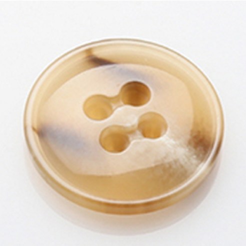 HR빅버튼 란찌 단추 23mm, 진베이지, 8개입
