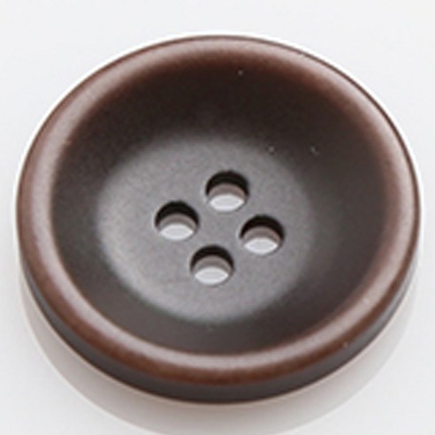 HR빅버튼 코코아 단추 21mm, 브라운, 4개입