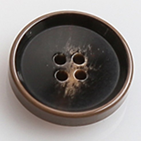 HR빅버튼 멜로우 단추 지름 18mm, 브라운, 4개입