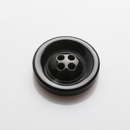 HR빅버튼 빅마마 단추 23mm, 블랙, 12개입