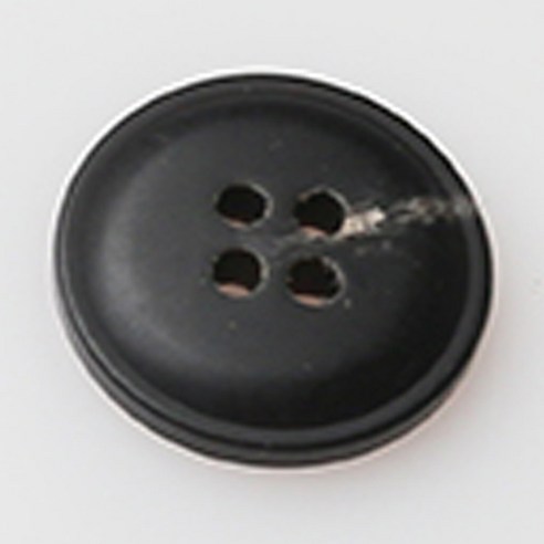 HR빅버튼 티볼리 무광 단추 지름 15mm, 블랙, 8개입