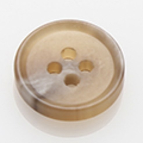 HR빅버튼 옥스포드무광 단추 15mm, 베이지, 12개입