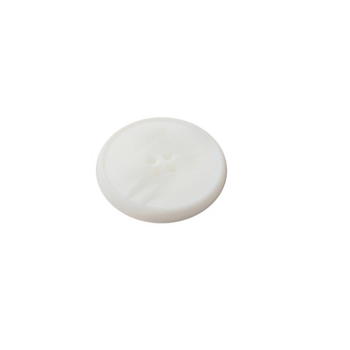 HR빅버튼 가우디 무광 단추 28mm, 화이트, 12개입