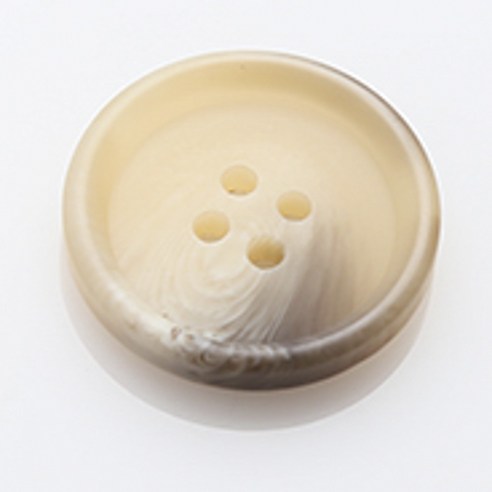HR빅버튼 아이젠 무광 단추 25mm, 베이지, 12개입