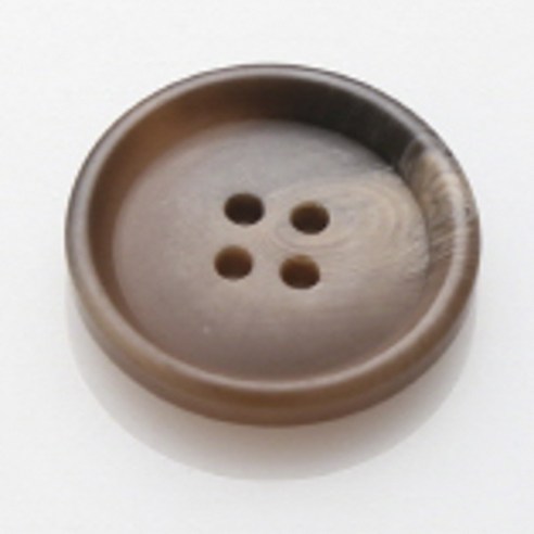 HR빅버튼 아이젠 무광 단추 25mm, 라이트브라운, 4개
