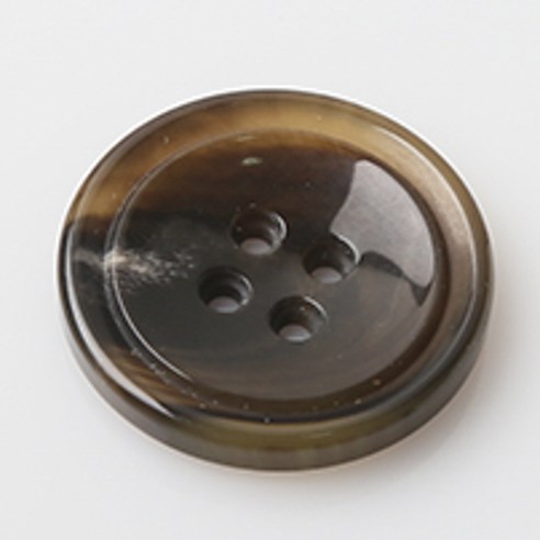 HR빅버튼 쿠바 단추 30mm, 라이트브라운, 4개입