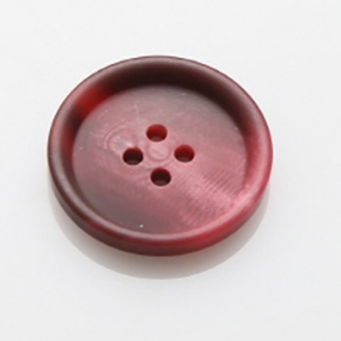 HR빅버튼 워킹 무광 단추 21mm, 자주, 4개입