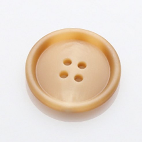 HR빅버튼 워킹 무광 단추 25mm, 다크베이지, 4개입