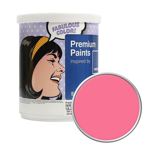 노루페인트 팬톤 외부용 실외 저광페인트 1L, 16-1735 Pink Lemonade
