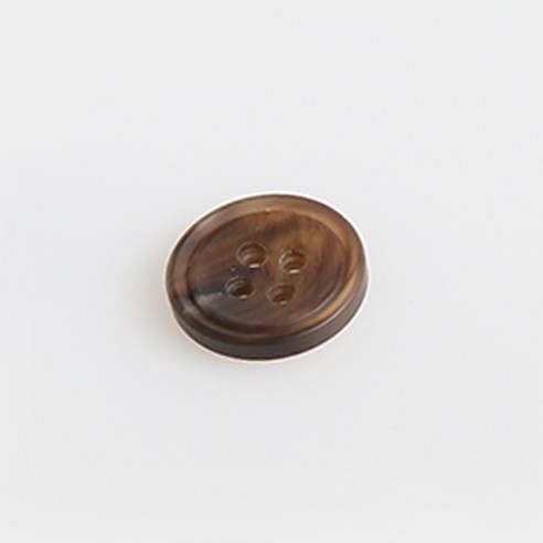 HR빅버튼 쿠바 무광 단추 28mm, 다크브라운, 12개입