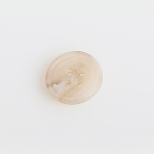 HR빅버튼 쿠바 무광 단추 18mm, 라이트베이지, 4개입