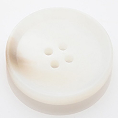 HR빅버튼 플레코 무광 단추 28mm, 화이트, 12개입