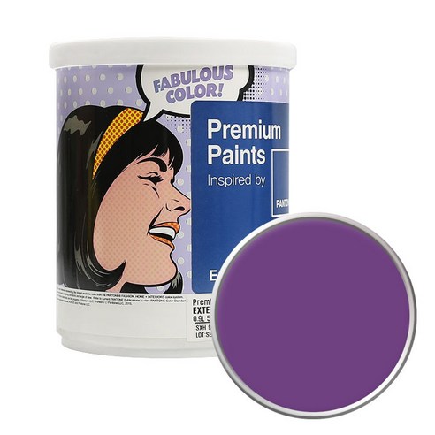 PANTONE 외부용 실외 저광페인트 1L, 19-3536AmaranthPurple, 1개