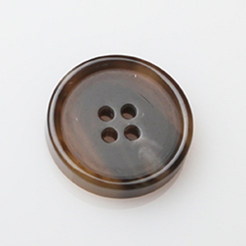 HR빅버튼 메시아 유광 단추 25mm, 라이트브라운, 8개입