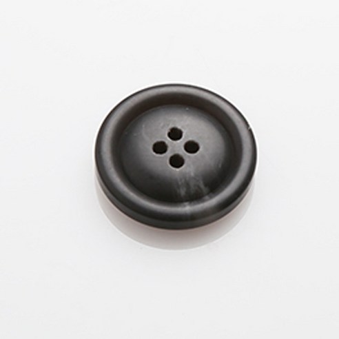 HR빅버튼 막시봉무광 단추 23mm, 블랙, 8개입