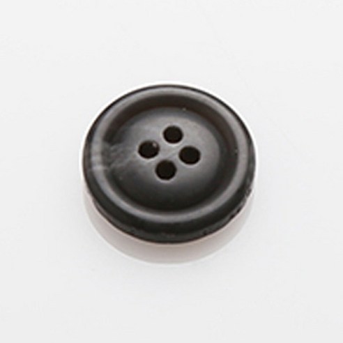 HR빅버튼 막시봉무광 단추 15mm, 블랙, 8개입