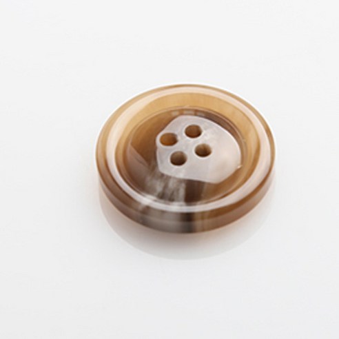 HR빅버튼 막시봉유광 단추 25mm, 베이지, 8개입