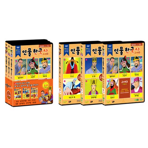 고학년이 되기 전에 꼭 봐야 할 인물 한국사 고대, 6CD