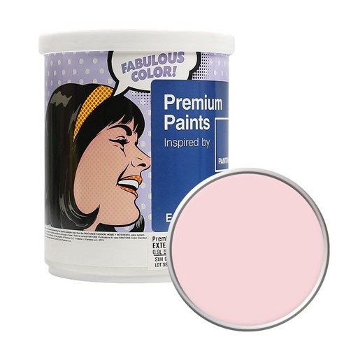 노루페인트 팬톤 외부용 실외 저광 페인트 1L, 12-1706 Pink Dogwood