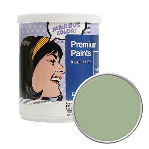 노루페인트 팬톤 외부용 실외페인트 1L 저광, 14-0115 Foam Green