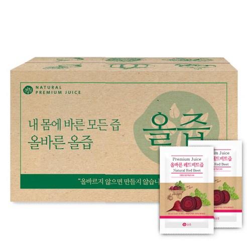 올즙 올바른 레드비트즙, 80ml, 100개입