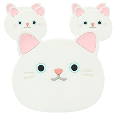 블럭마트 어린이 고양이 컵받침 5p, 2
