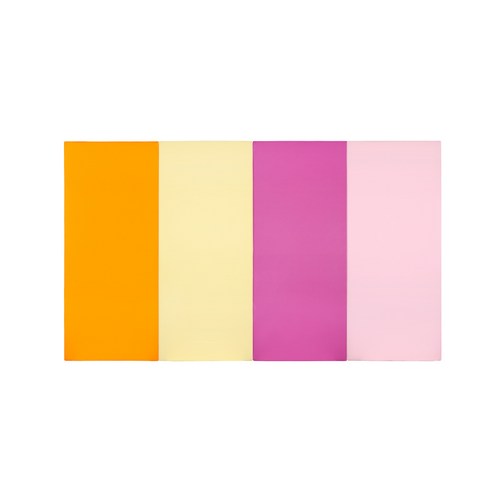 퍼니존 퍼니테라피 오렌지비비드 시리즈4 유아폴더매트, 오렌지 + 아이보리 + 핫핑크 + 베이비핑크