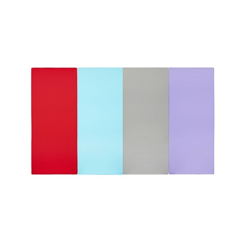 퍼니존 퍼니테라피 레드비비드 시리즈5 유아폴더매트, 레드 + 스카이블루 + 그레이 + 바이올렛