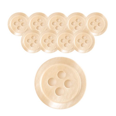 동화상가몰 DY 와이셔츠 단추2 IMT 11.5mm, BG, 10개입